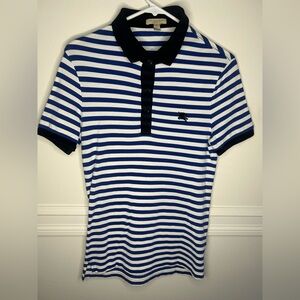 Burberry Brit Striped Polo Shirt Blue White Men’s XS